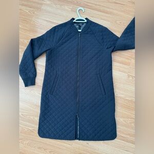 Diadora Black Quilted Utility Jacket